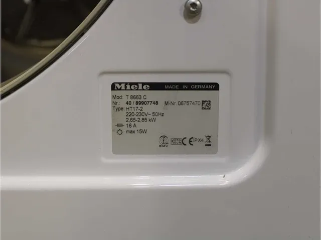 W 5460 softcare system wasmachine & miele t 8663 c softcare system droger - afbeelding 8 van  8
