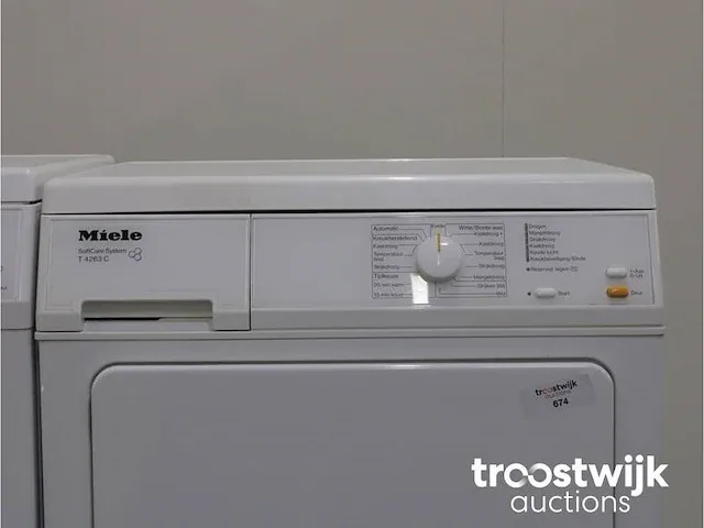 W 5821 softcare system wasmachine & miele t 4263 c softcare system droger - afbeelding 6 van  8