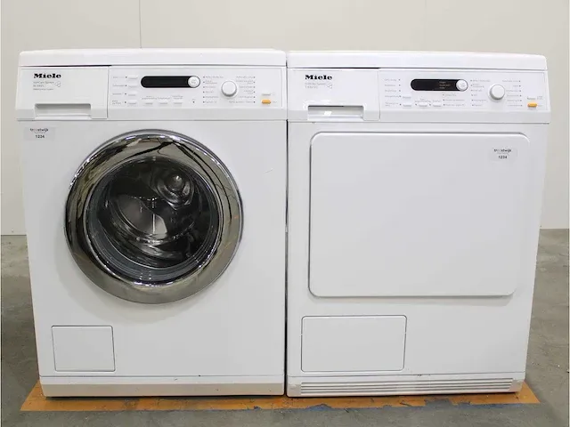 W 5821 softcare system wasmachine & miele t 8823 c softcare system droger - afbeelding 1 van  8