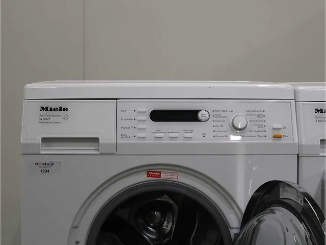 W 5821 softcare system wasmachine & miele t 8823 c softcare system droger - afbeelding 3 van  8
