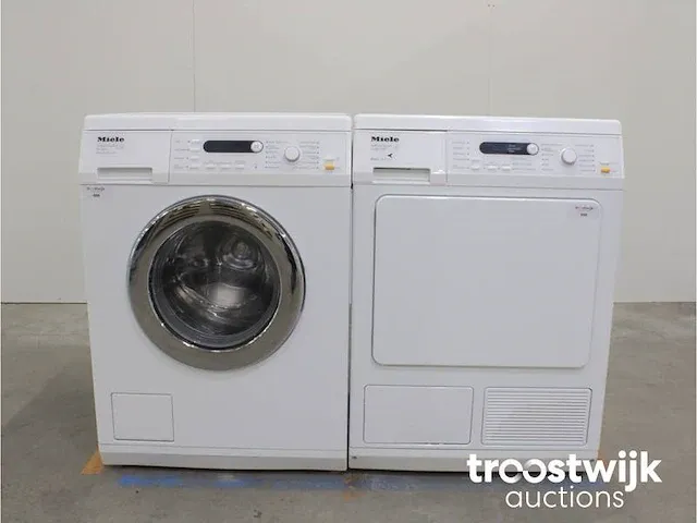 W 5821 softcare system wasmachine & miele t 8827 wp softcare system ecocomfort droger - afbeelding 1 van  8