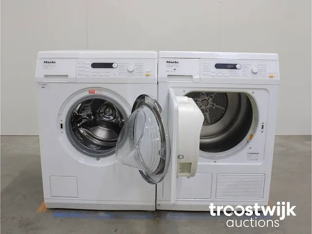 W 5821 softcare system wasmachine & miele t 8827 wp softcare system ecocomfort droger - afbeelding 2 van  8