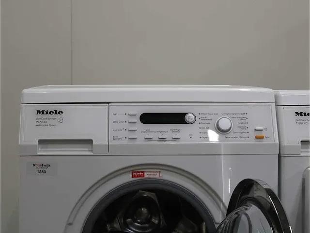 W 5844 softcare system wasmachine & miele t 8841 c softcare system droger - afbeelding 3 van  8