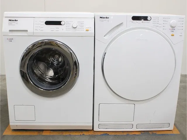 W 5846 softcare system wasmachine & miele t 7744 c softcare system droger - afbeelding 1 van  8