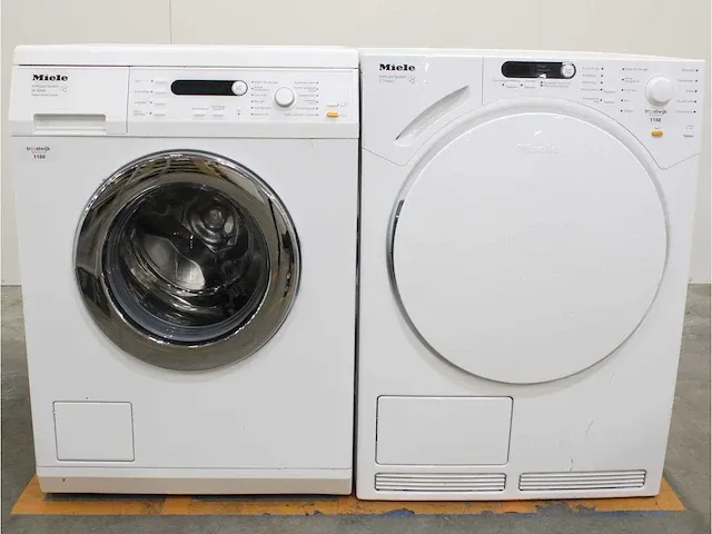 W 5846 softcare system wasmachine & miele t 7744 c softcare system droger - afbeelding 1 van  8