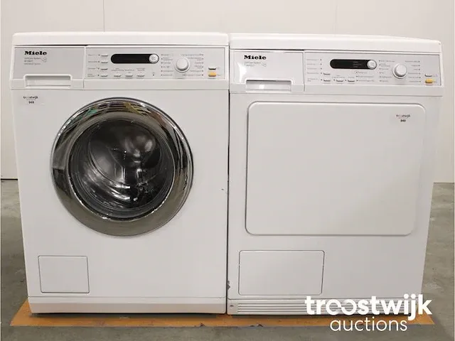 W 5847 softcare system wasmachine & miele t 8843 c softcare system droger - afbeelding 1 van  8