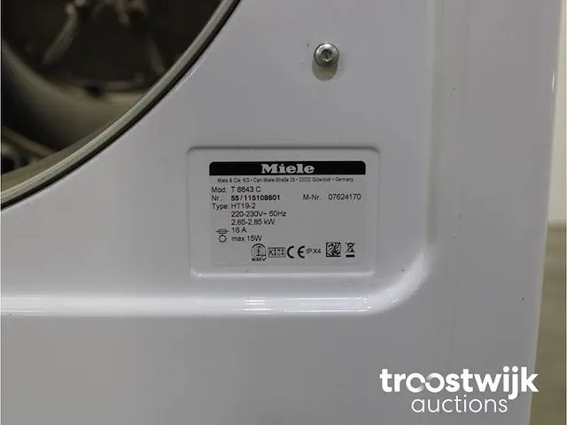 W 5847 softcare system wasmachine & miele t 8843 c softcare system droger - afbeelding 8 van  8