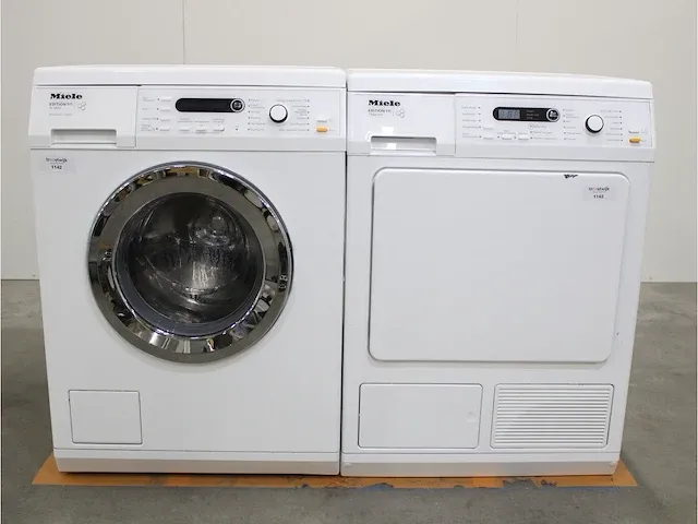 W 5873 edition 111 wasmachine & miele t 8861 wp edition 111 droger - afbeelding 1 van  8