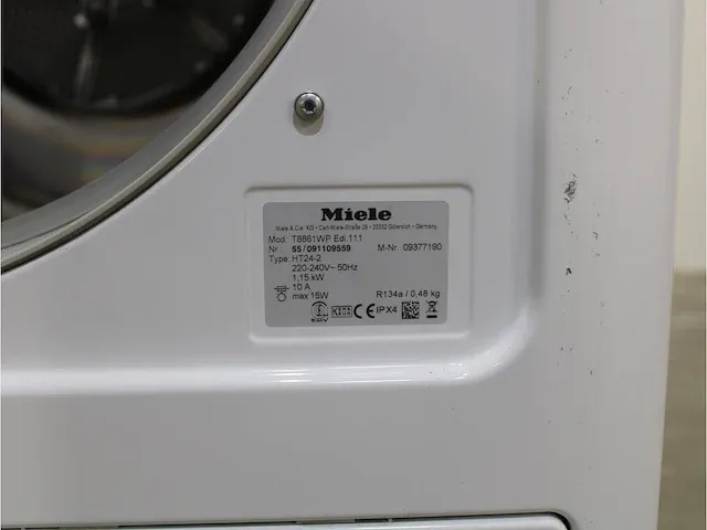 W 5873 edition 111 wasmachine & miele t 8861 wp edition 111 droger - afbeelding 8 van  8