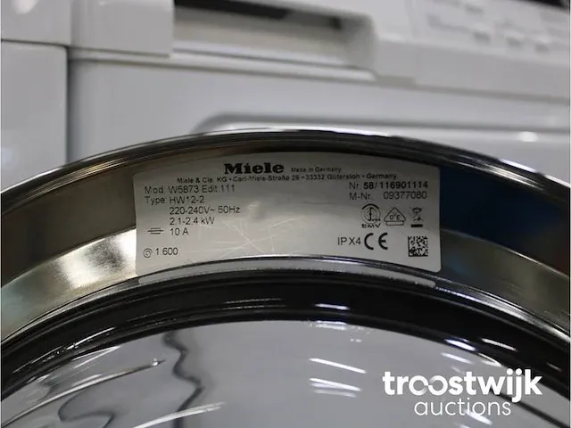 W 5873 edition 111 wasmachine & miele t 8861 wp edition 111 droger - afbeelding 5 van  8