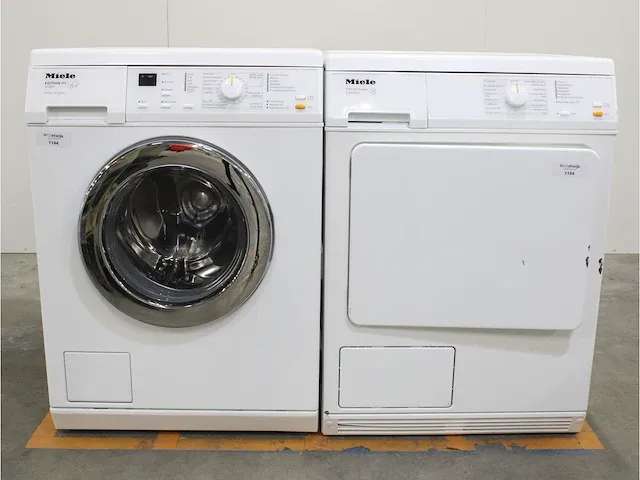 W 5877 edition 111 wasmachine & miele t 8403 c softcare system droger - afbeelding 1 van  8