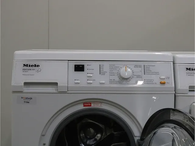 W 5877 edition 111 wasmachine & miele t 8403 c softcare system droger - afbeelding 3 van  8