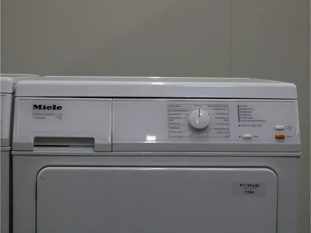 W 5877 edition 111 wasmachine & miele t 8403 c softcare system droger - afbeelding 6 van  8