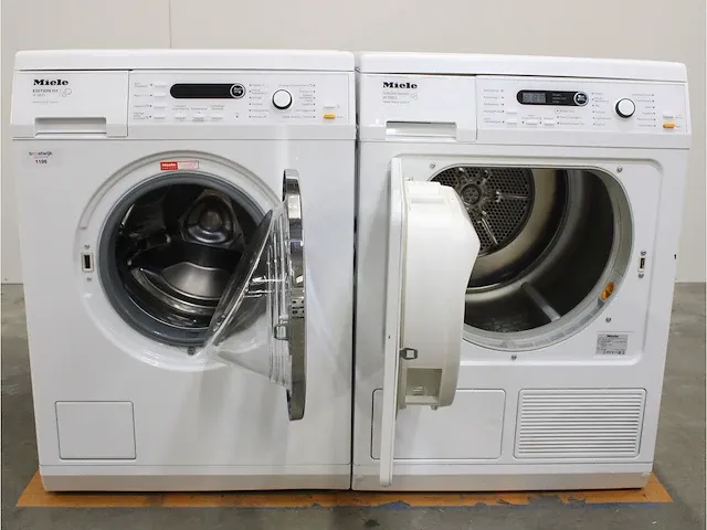 W 5877 edition 111 wasmachine & miele t 8861 wp edition 111 droger - afbeelding 2 van  8