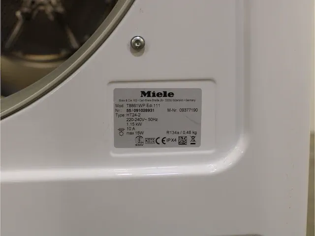 W 5877 edition 111 wasmachine & miele t 8861 wp edition 111 droger - afbeelding 8 van  8