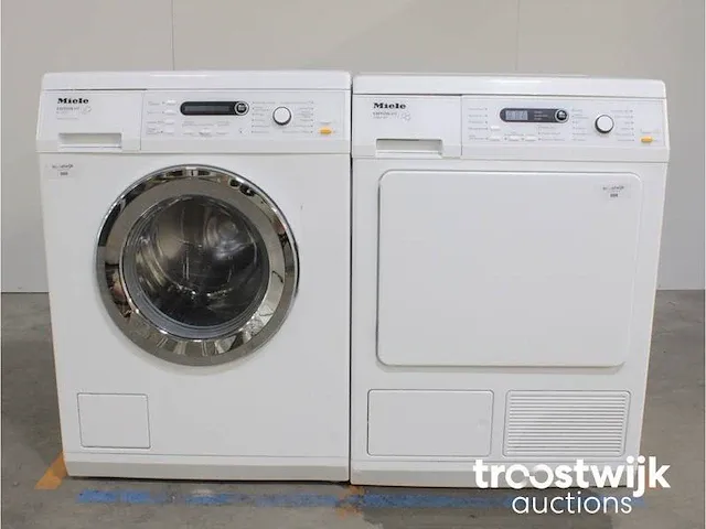 W 5877 edition 111 wasmachine & miele t 8861 wp edition 111 droger - afbeelding 1 van  8