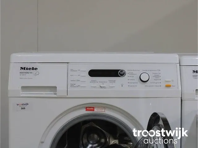W 5877 edition 111 wasmachine & miele t 8861 wp edition 111 droger - afbeelding 3 van  8