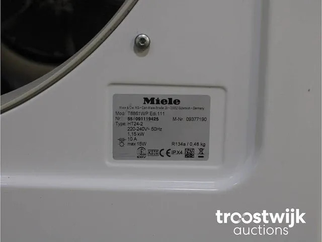 W 5877 edition 111 wasmachine & miele t 8861 wp edition 111 droger - afbeelding 8 van  8