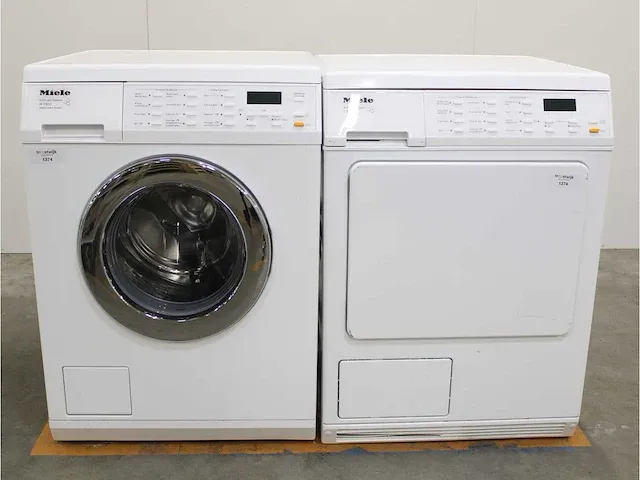 W 5933 softcare system wasmachine & miele t 8633 c softcare system droger - afbeelding 1 van  8