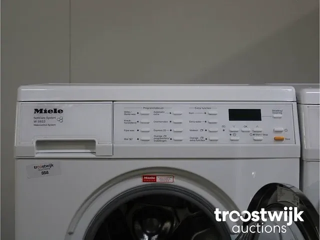 W 5933 softcare system wasmachine & miele t 8937 wp softcare system ecocomfort droger - afbeelding 3 van  8