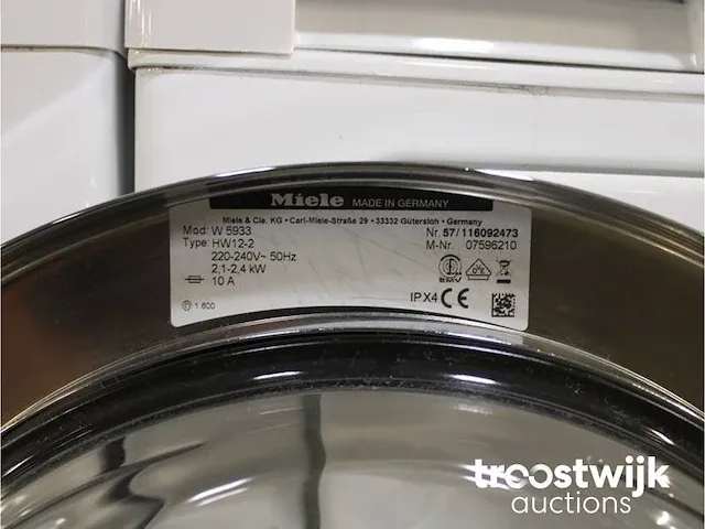 W 5933 softcare system wasmachine & miele t 8937 wp softcare system ecocomfort droger - afbeelding 5 van  8