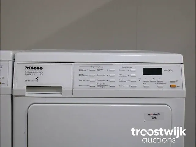 W 5933 softcare system wasmachine & miele t 8937 wp softcare system ecocomfort droger - afbeelding 6 van  8