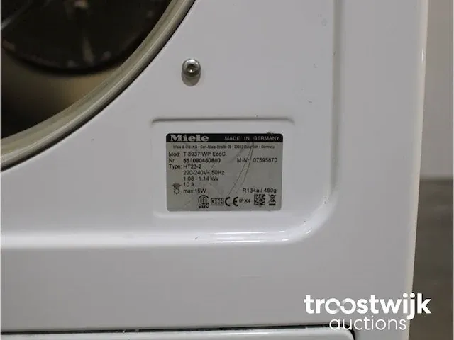 W 5933 softcare system wasmachine & miele t 8937 wp softcare system ecocomfort droger - afbeelding 8 van  8
