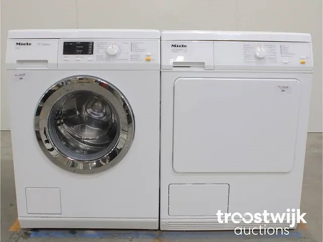 W classic eco wasmachine & miele t 8403 c softcare system droger - afbeelding 1 van  8