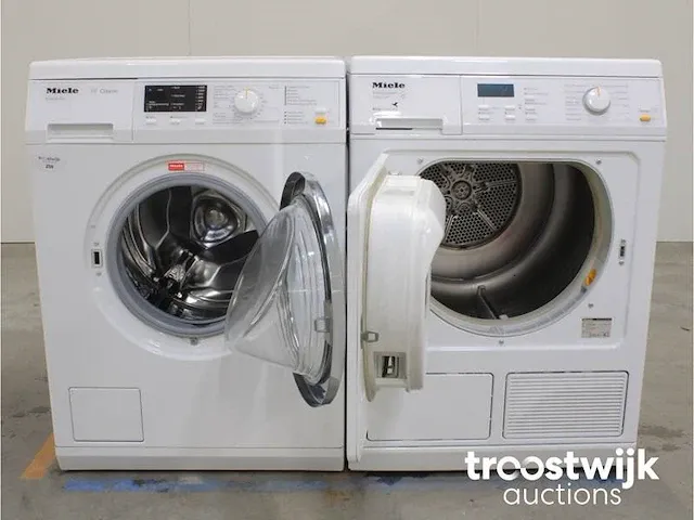 W classic ecocomfort wasmachine & miele t 8627 wp ecocomfort droger - afbeelding 2 van  8