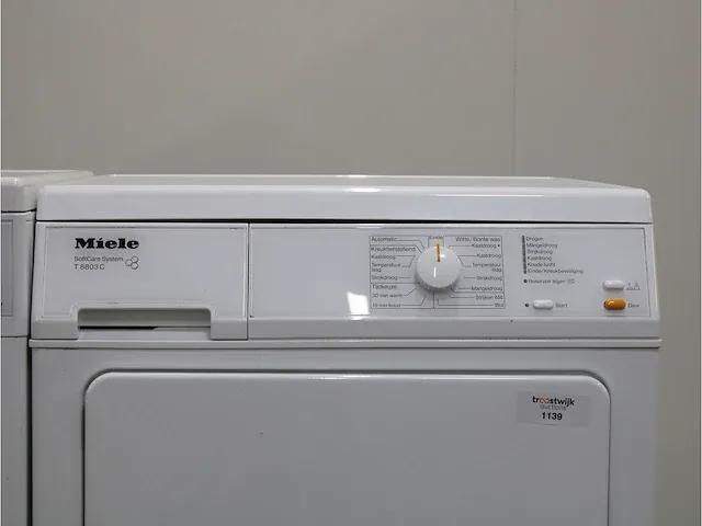 W classic ecocomfort wasmachine & miele t 8803 c softcare system droger - afbeelding 6 van  8