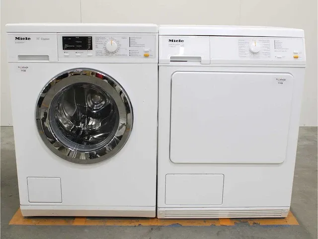 W classic ecocomfort wasmachine & miele t 8803 c softcare system droger - afbeelding 1 van  8