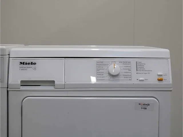 W classic ecocomfort wasmachine & miele t 8803 c softcare system droger - afbeelding 6 van  8