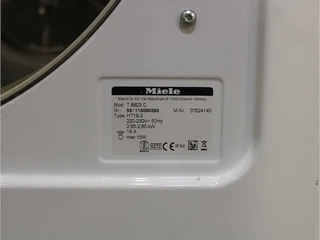 W classic ecocomfort wasmachine & miele t 8803 c softcare system droger - afbeelding 8 van  8