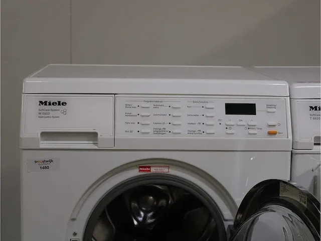 W1 powerwash 2.0 & twindos xl wasmachine & miele t1 eco droger - afbeelding 3 van  8
