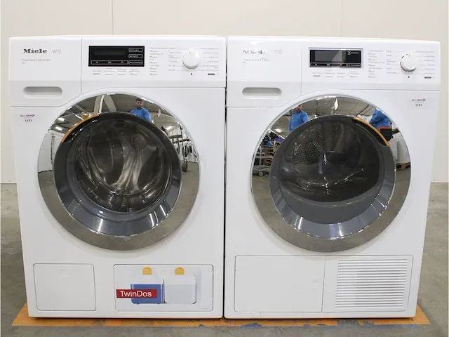 W1 powerwash 2.0 & twindos xl wasmachine & miele t1 steamfinish & eco xl droger - afbeelding 1 van  8