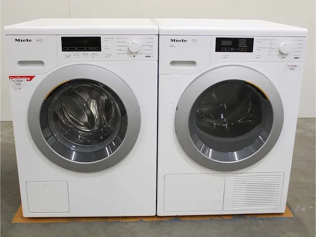W1 wasmachine & miele t1 eco droger - afbeelding 1 van  8