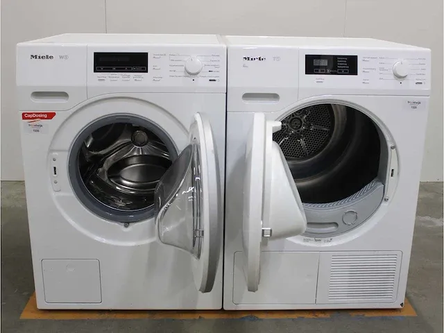 W1 wasmachine & miele t1 eco droger - afbeelding 2 van  8