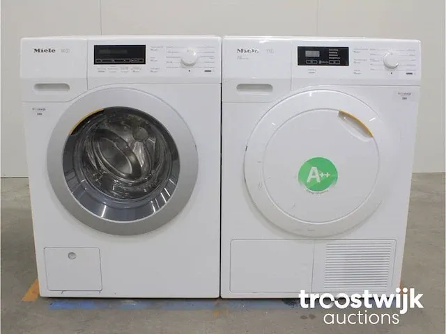 W1 wasmachine & miele t1 eco droger - afbeelding 1 van  8