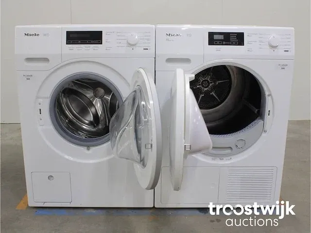W1 wasmachine & miele t1 eco droger - afbeelding 2 van  8