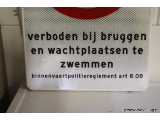 Waarschuwingsbord - 40x61x2,5cm - afbeelding 2 van  3