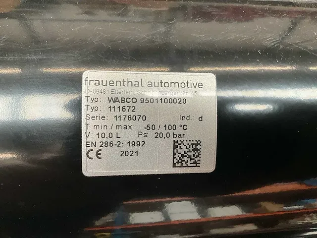 Wabco 11672 lucht buffertank (24x) - afbeelding 3 van  4
