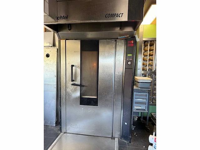 Wachtel compact 1.8f rotatie bakkerij oven inclusief rvs afzuigkap - afbeelding 3 van  11