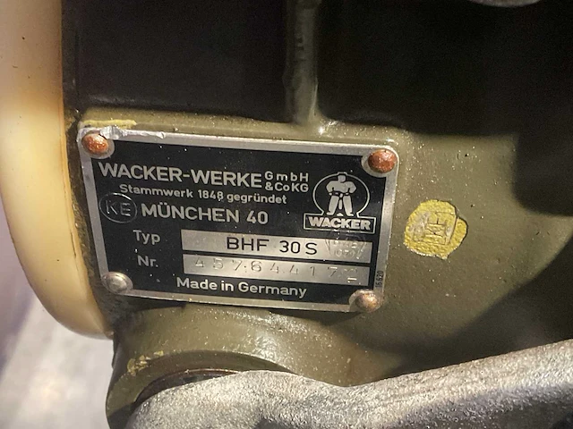 Wacker bhf 30s breekhamer benzine - afbeelding 9 van  9