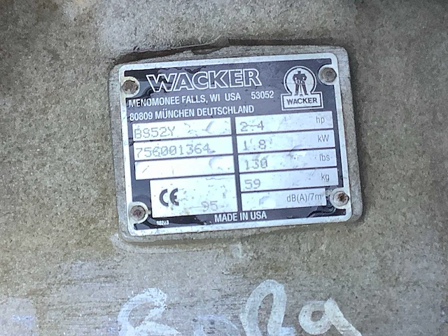 Wacker bs52y trilstamper - afbeelding 6 van  6