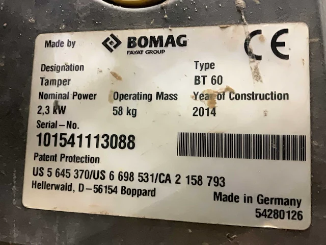 Wacker en bomag trilstamper (2x) - afbeelding 12 van  12