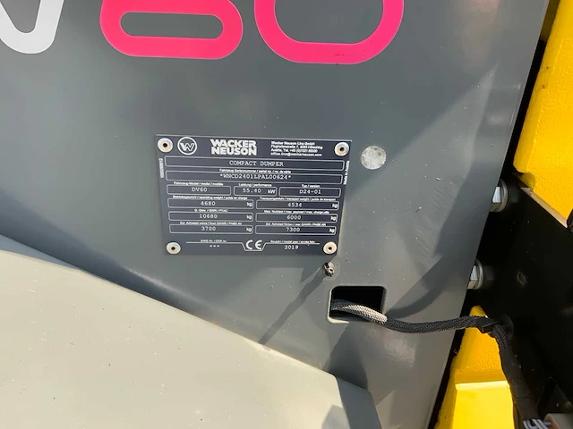 Wacker neuson dv60 dual view dumper - afbeelding 44 van  45