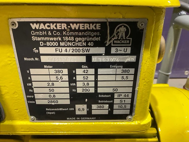 Wacker neuson/laier fue 4/200sw trilnaald met omvormer - afbeelding 4 van  4