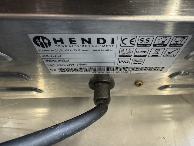 Wafelijzer hendi - afbeelding 6 van  6