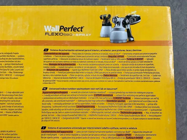 Wagner - flexio 580 - spuitpistool - afbeelding 8 van  9