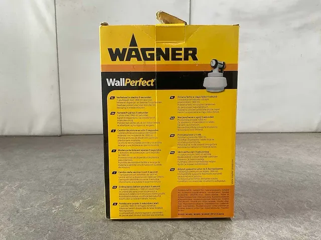 Wagner - spuitpistool 1800 ml + afplakset - afbeelding 4 van  9